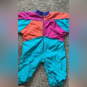 Cuties by Judy baby unisex Colorful Vintage Jumpsuit size 24 months